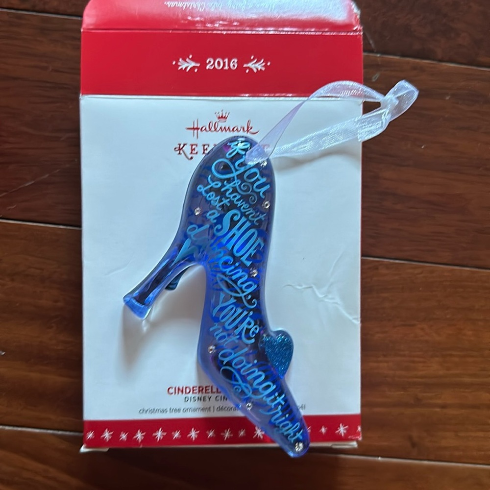 Hallmark Cinderella’s slipper ornament